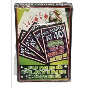 "Jumbo" Plastic Coated Playing Cards for Extra Large Reading and Vision Impaired